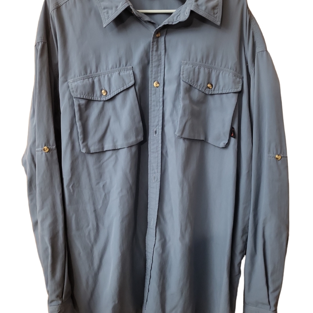 LLBEAN OUTDOORS MENS LONGSLEEVE BUTTON DOWN XL